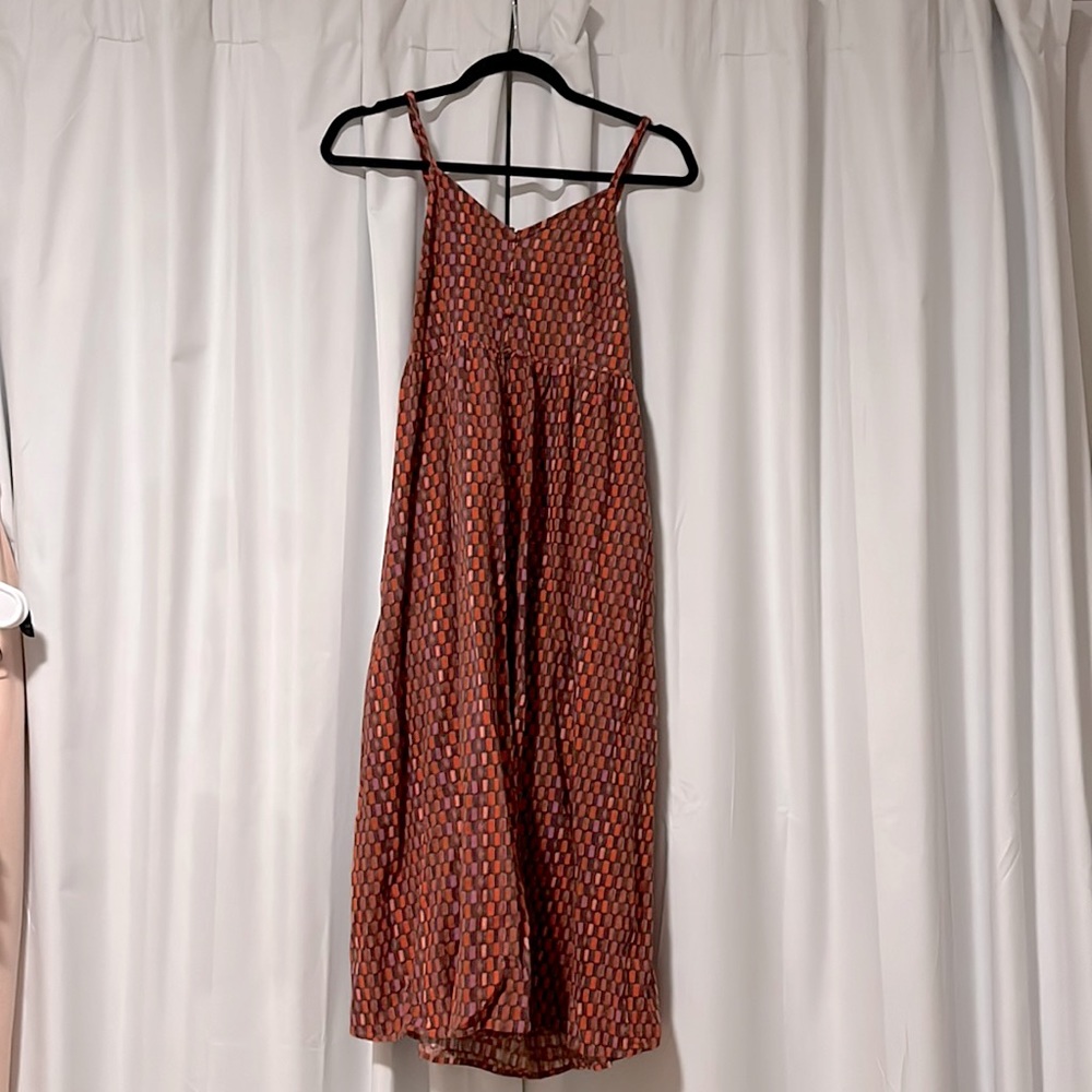 Orange and pink dress